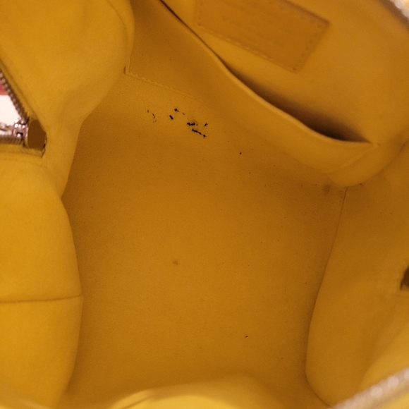 LOUIS VUITTON Speedy 20 Cube Illusion Fleur Yellow Suede pre owned - Picture 10 of 16